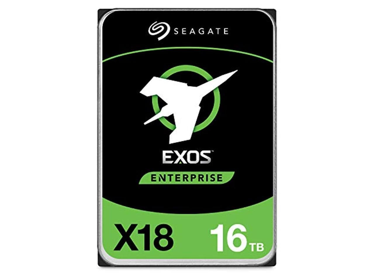 Seagate Exos 16TB Enterprise HDD X18 SATA 6Gb/s 512e/4Kn 7200 RPM 256MB Cache 3.