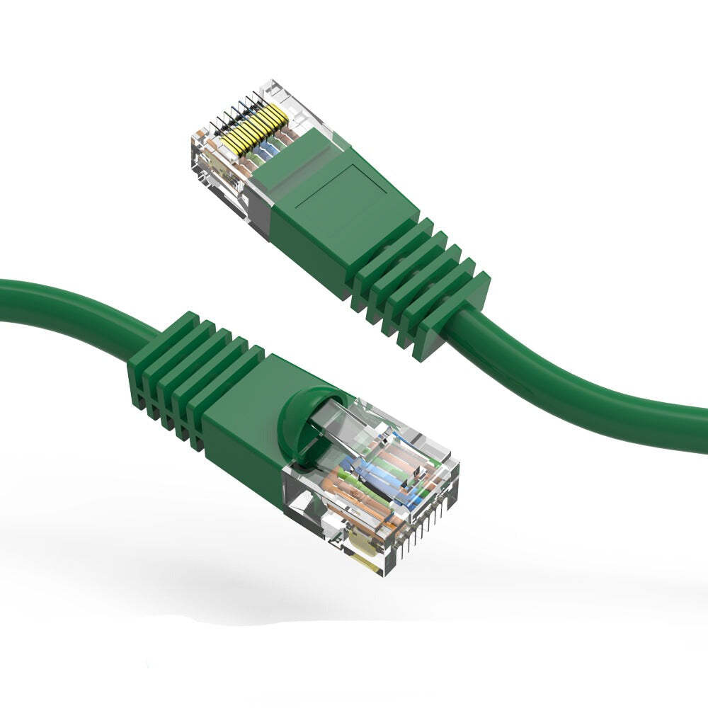 5Ft CAT5E UTP Ethernet Network Booted Cable Green