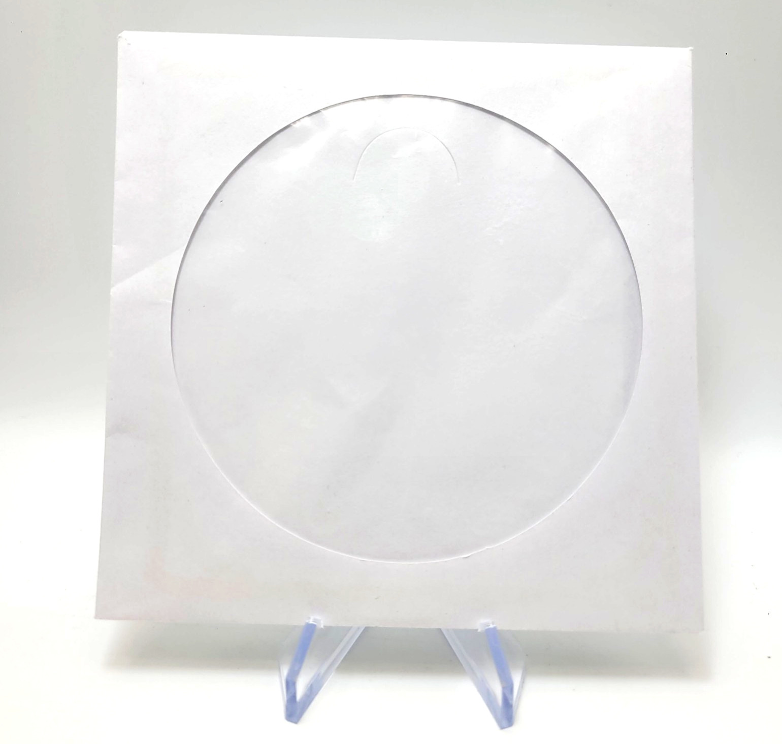 100 CD DVD White Paper Sleeves with Flap & Clear Window – USA SHIPPING!