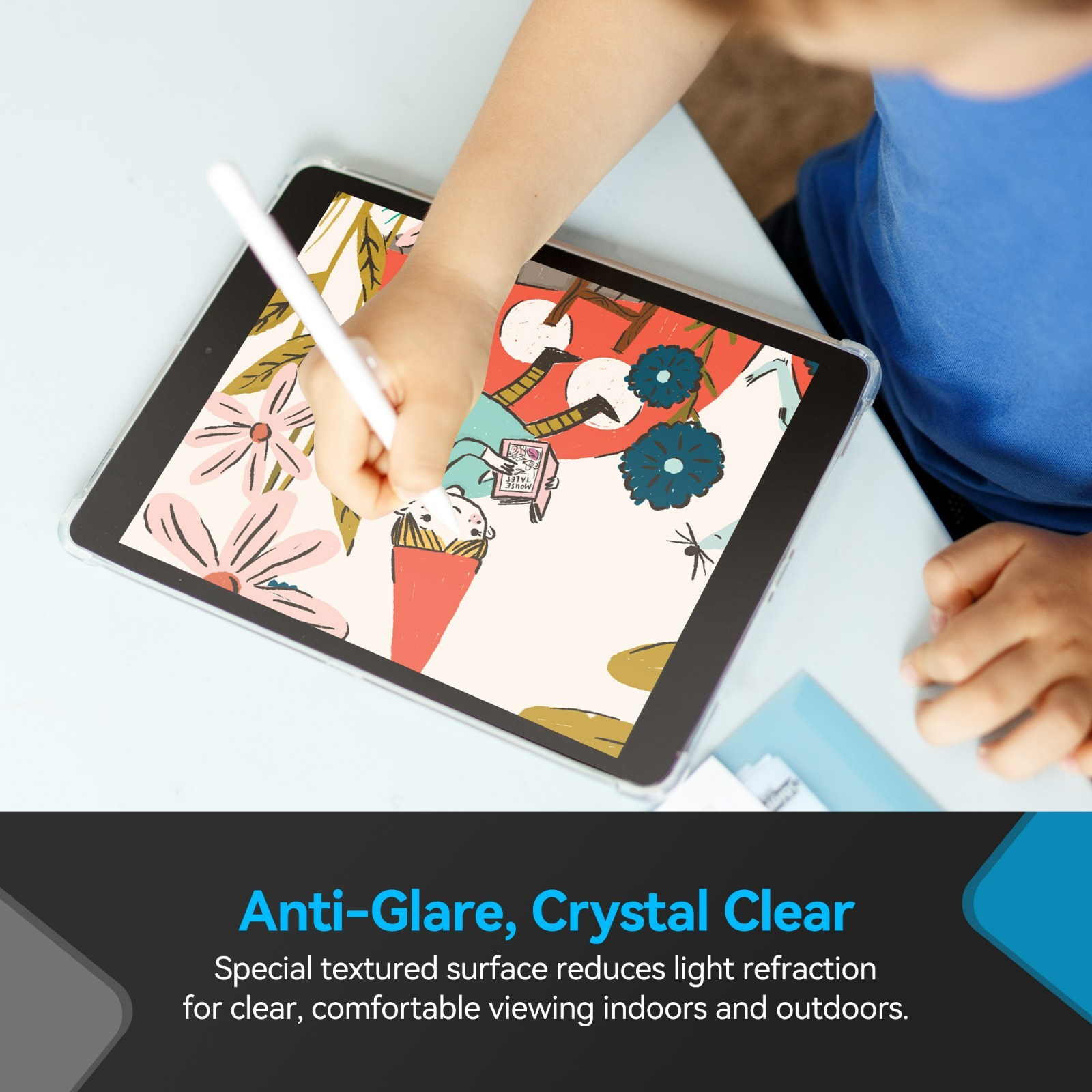 Penstudio Paper-Feel Screen Protector for iPad Air M2 11 inch | Anti-Glare