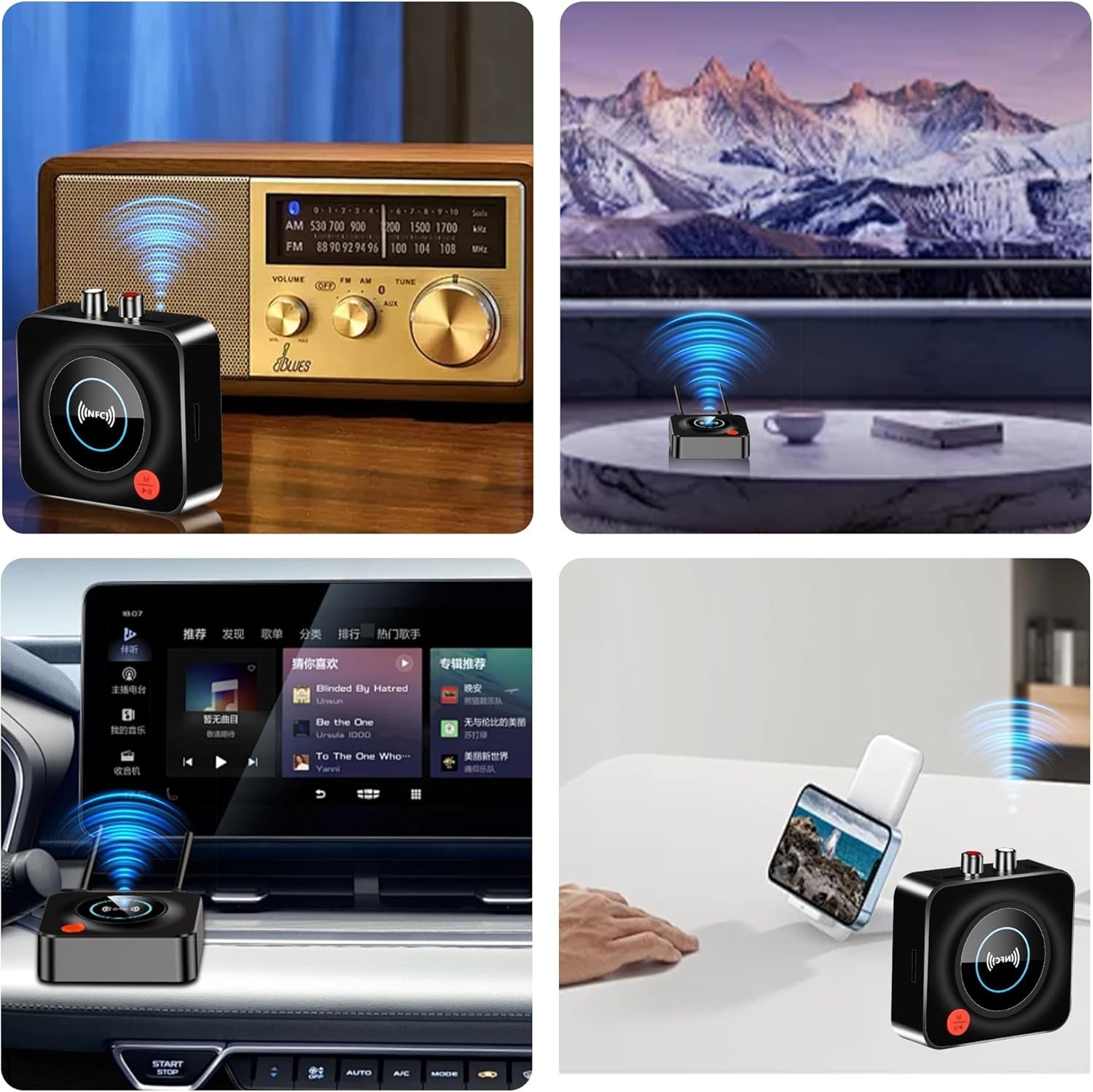 Bluetooth Receiver for Home Stereo, AUX RCA to Bluetooth Adapter for Old Speaker