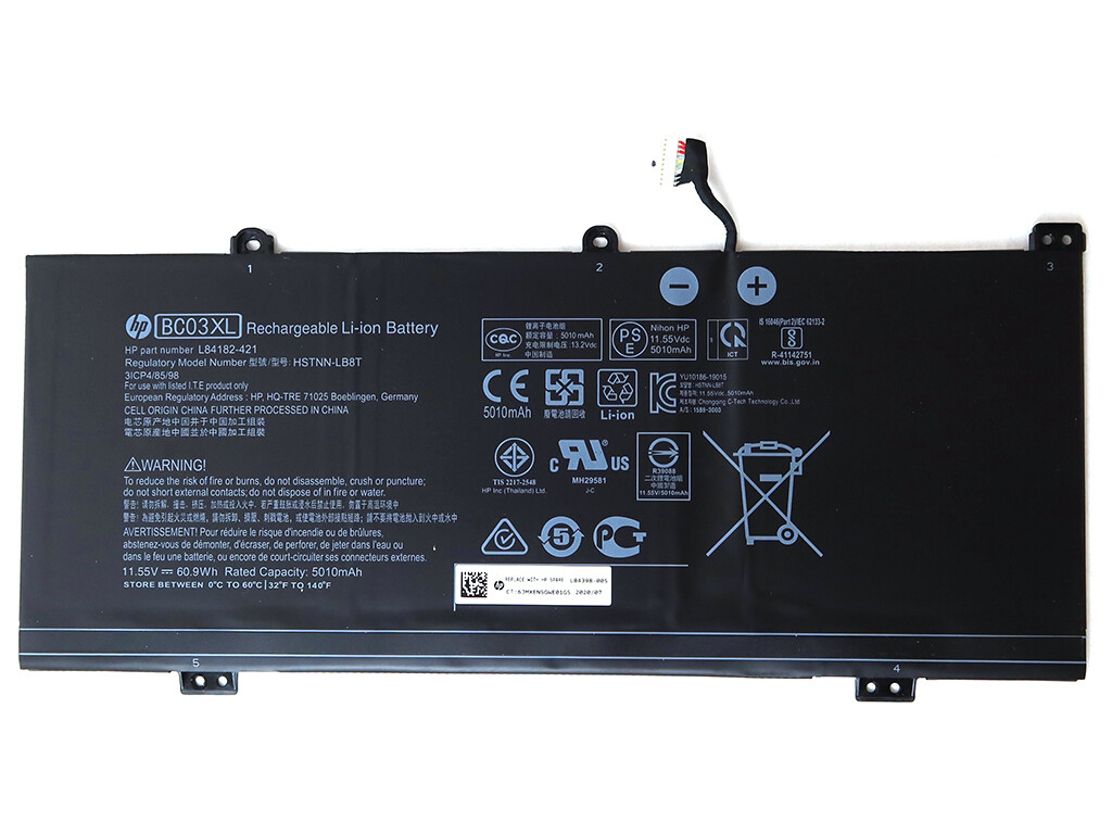 GENUINE HP PRO C640 CHROMEBOOK 11.55V 5010MAH 60.9WH LI-ION BATTERY L84398-005