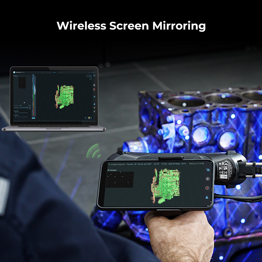 Creality Scan Bridge Wireless Scanning for Raptor/Raptor Pro/RaptorX/Sermoon S1