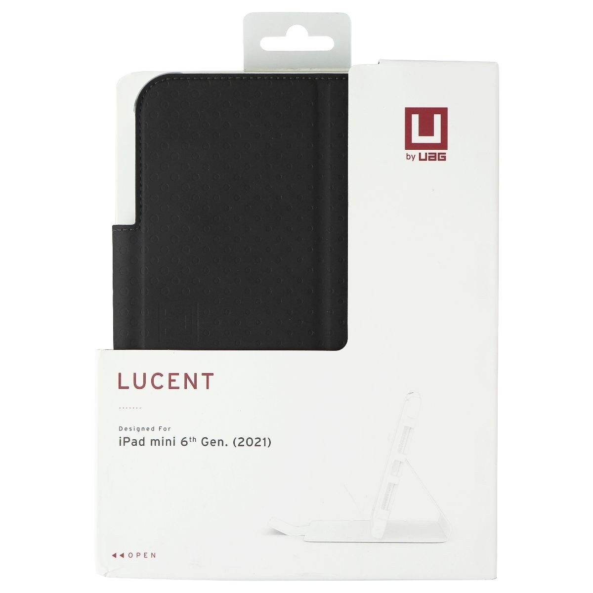 Urban Armor Gear Lucent Hard Folio for Apple iPad mini (6th Gen) – Clear/Black