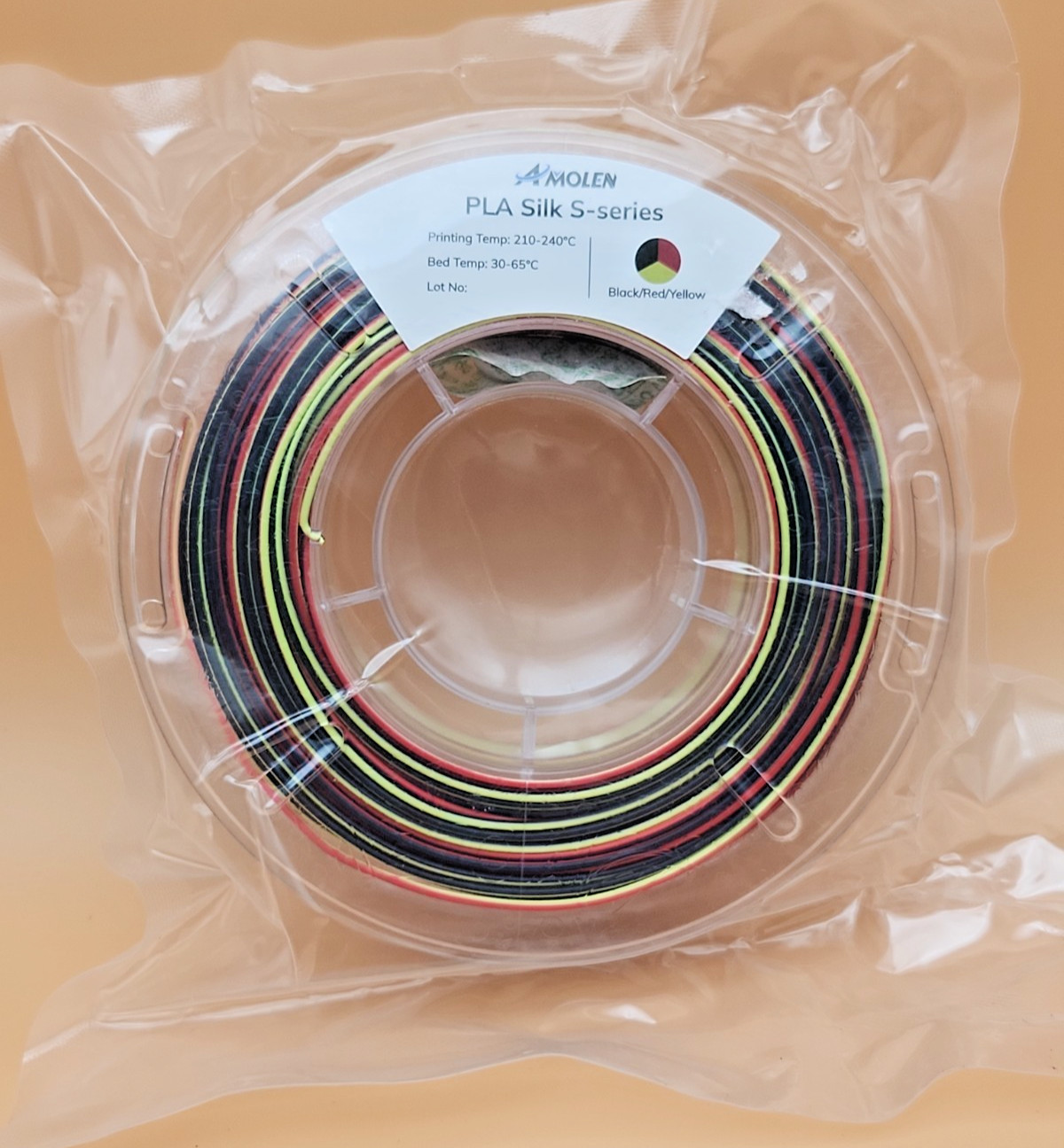 PLA Silk S Series 1.75mm 3D Printer Filament Black Red Yellow Amolen NEW
