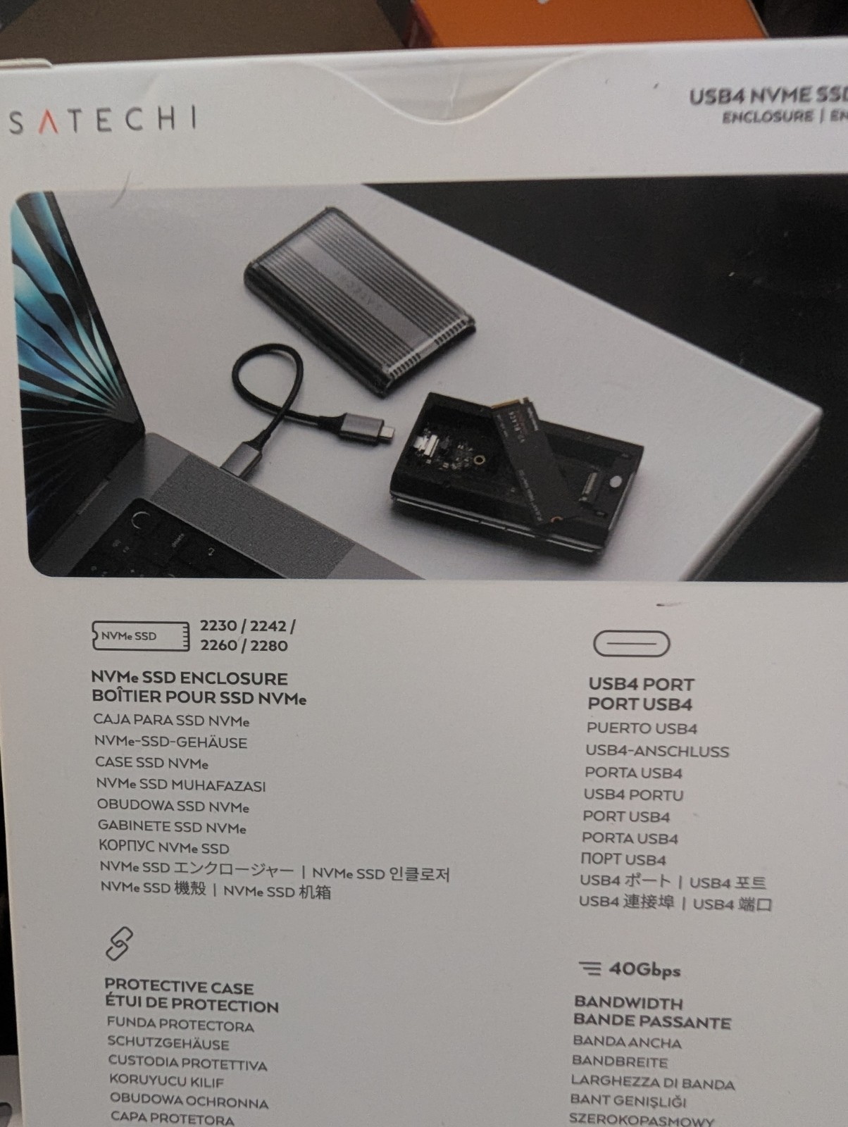 Satechi USB4 NVMe SSD Pro Enclosure ( SSD Not Included )