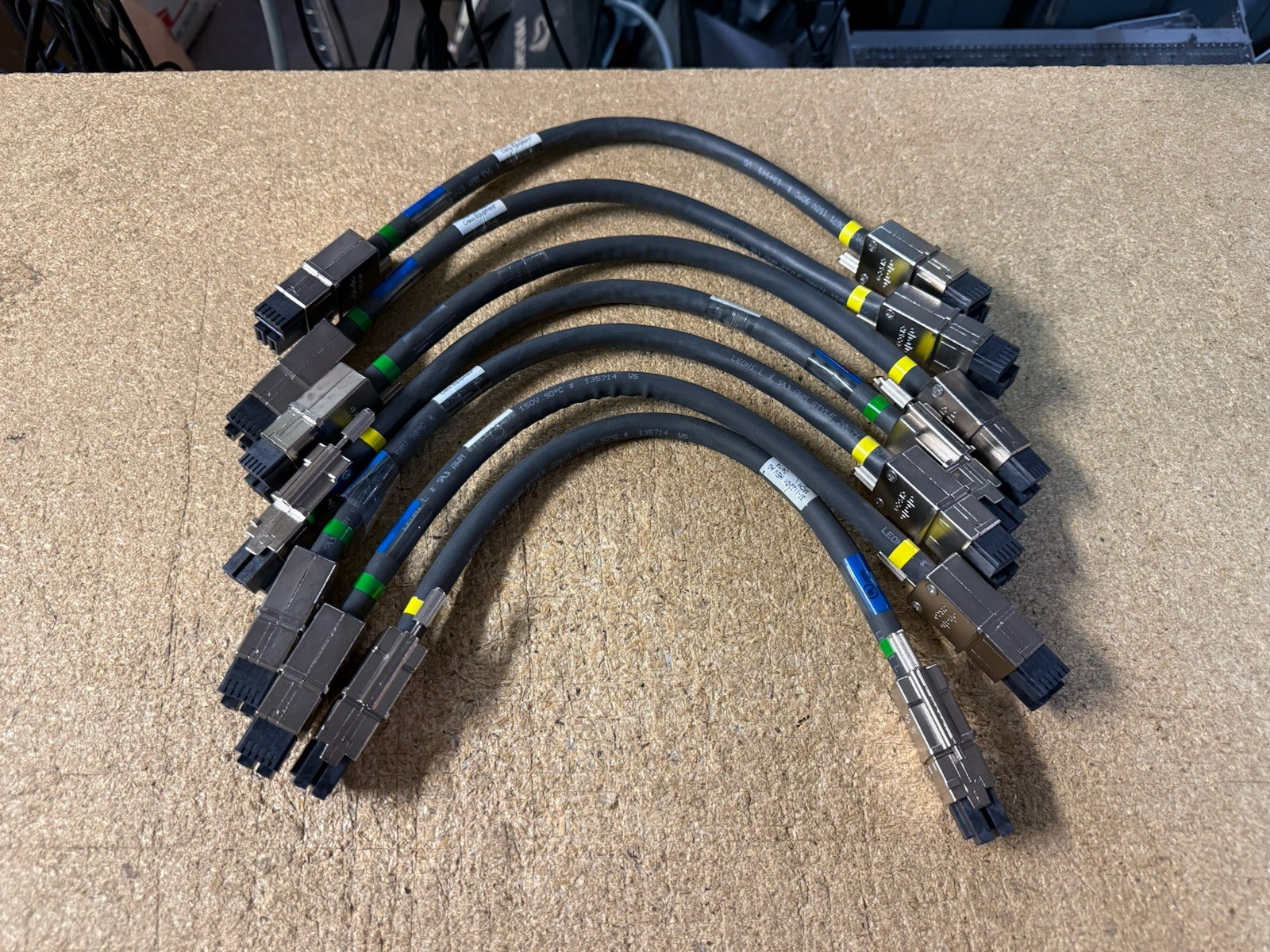 7 x Cisco CAB-SPWR-30CM 30cm Power Stack Cable 37-1122-01 LOT OF 7