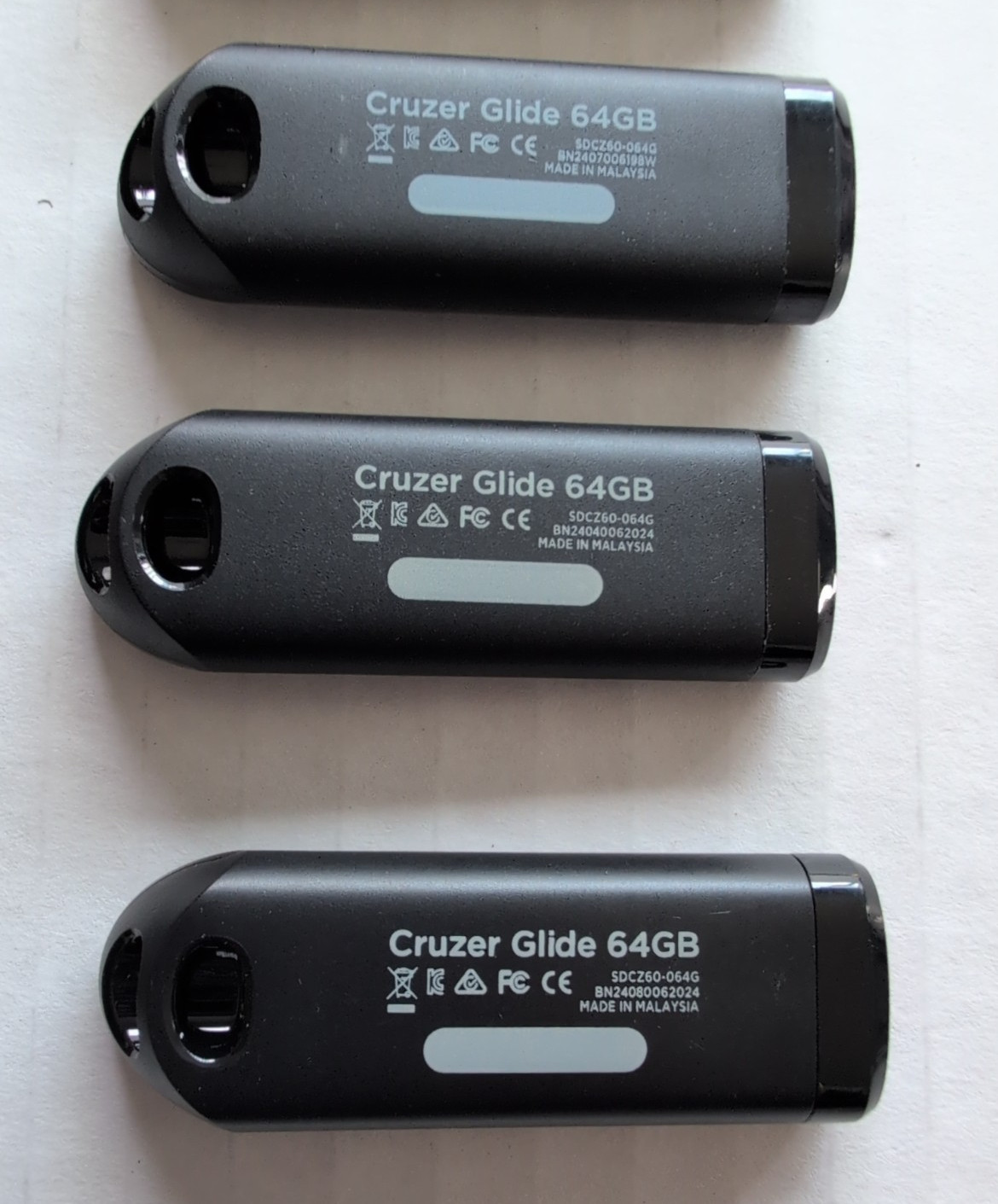 Lot of 10 SanDisk 64GB Cruzer Glide USB Flash Drive SDCZ60-064G