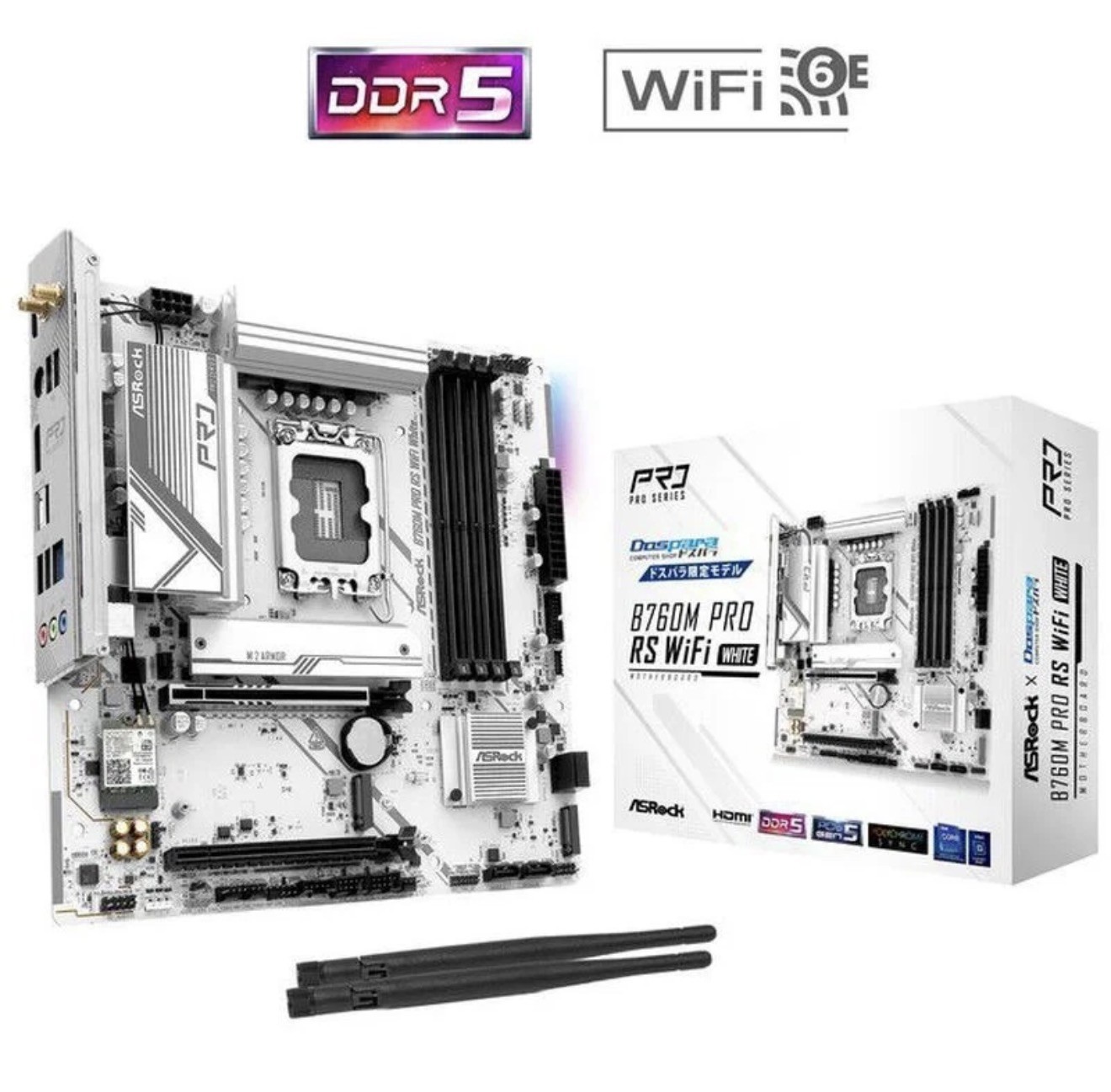 Intel Core i5-14400F CPU + ASRock B760M PRO RS WIFI WHITE Motherboard Combo