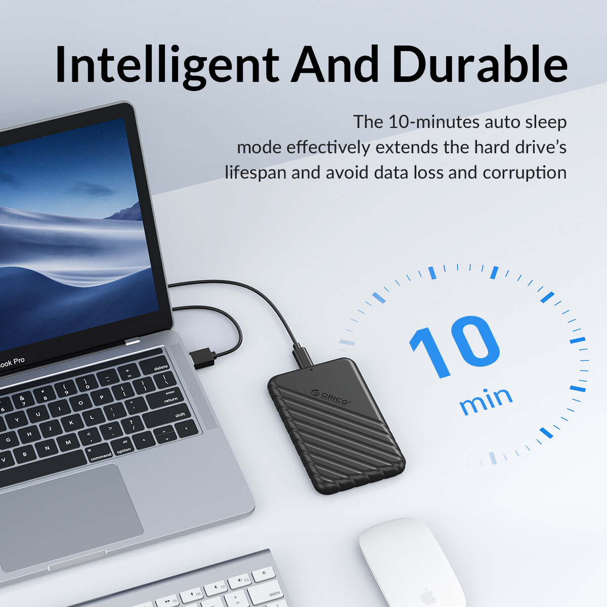 ORICO Type C 2.5” HDD Case USB 3.1 6Gbps Hard Drive Enclosure Support UASP TRIM