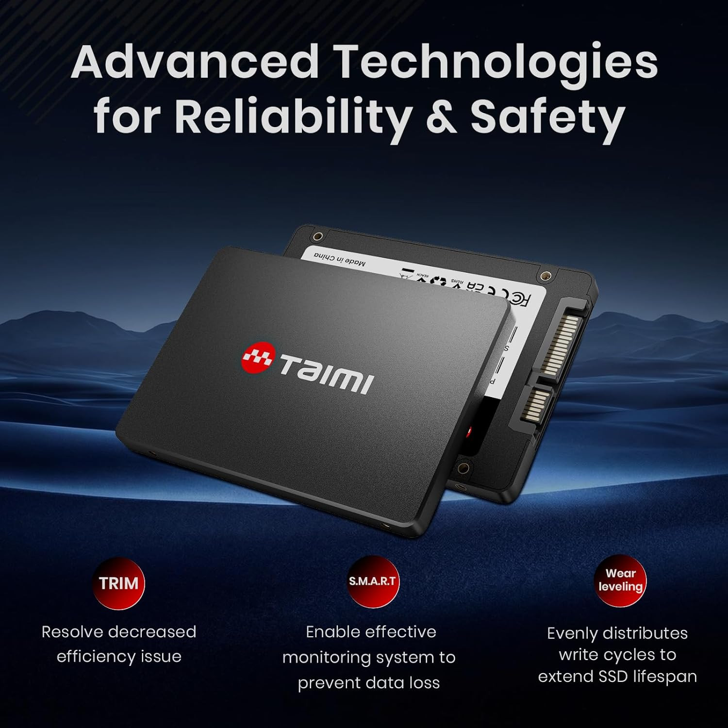 2.5-Inch SATA III Internal Solid State Drive (SSD) – up to 550Mb/S, 3D NAND TLC,
