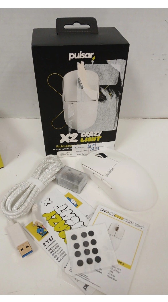 Pulsar X2 Crazy Light Wireless 8K Uyuni White Mouse, Size 1 Mini (#1)