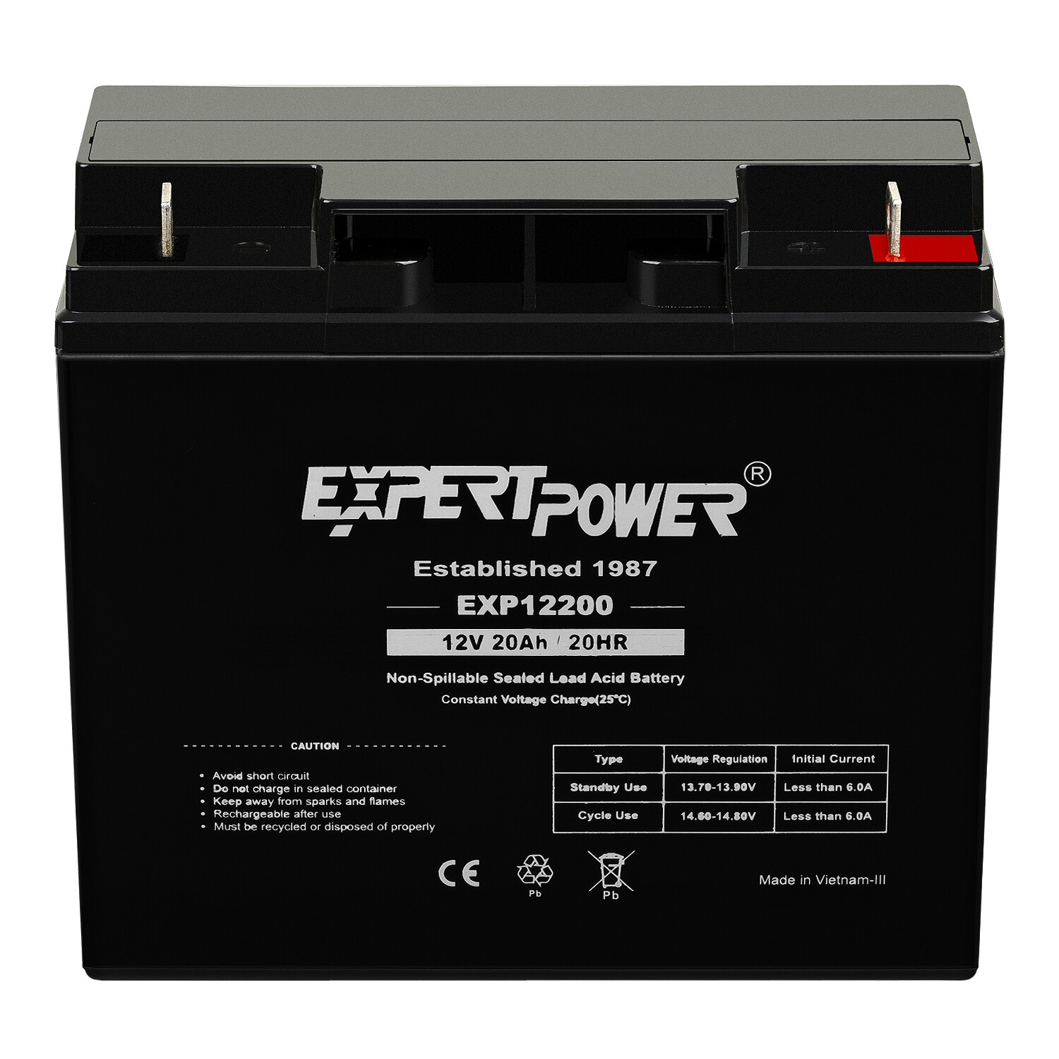 ExpertPower Sealed Lead Acid Battery – 12V 6V 20Ah 18AH 12AH 10Ah 9AH 7AH 5AH