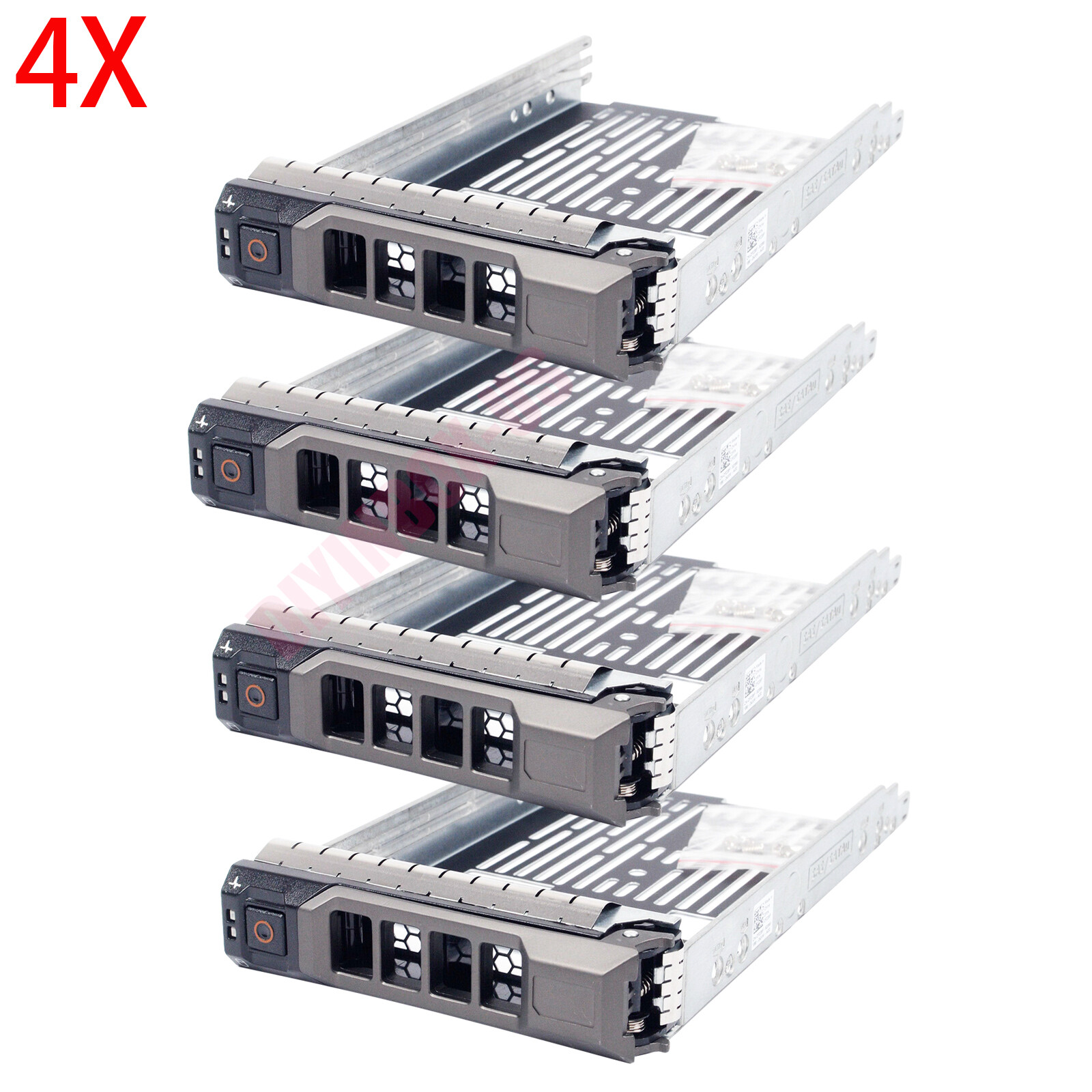 4-Pack Dell 3.5″ LFF SAS SATA Hot-Swap Caddy Tray For Dell PowerEdge T320 F238F