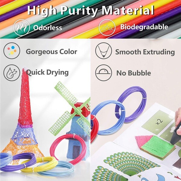 3D Printer Printing Filament 1.75mm High-quality PLA Material Mixed Color Safety