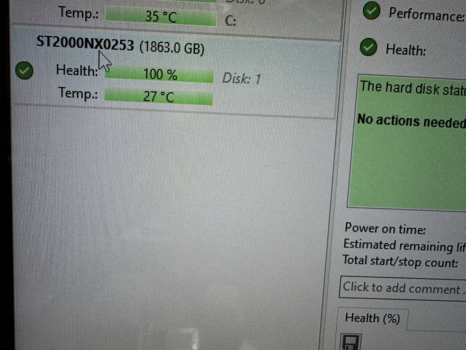 Seagate Enterprise Capacity 2.5 HDD ST2000NX0253 HDD 2TB SATA 100% Health TESTED