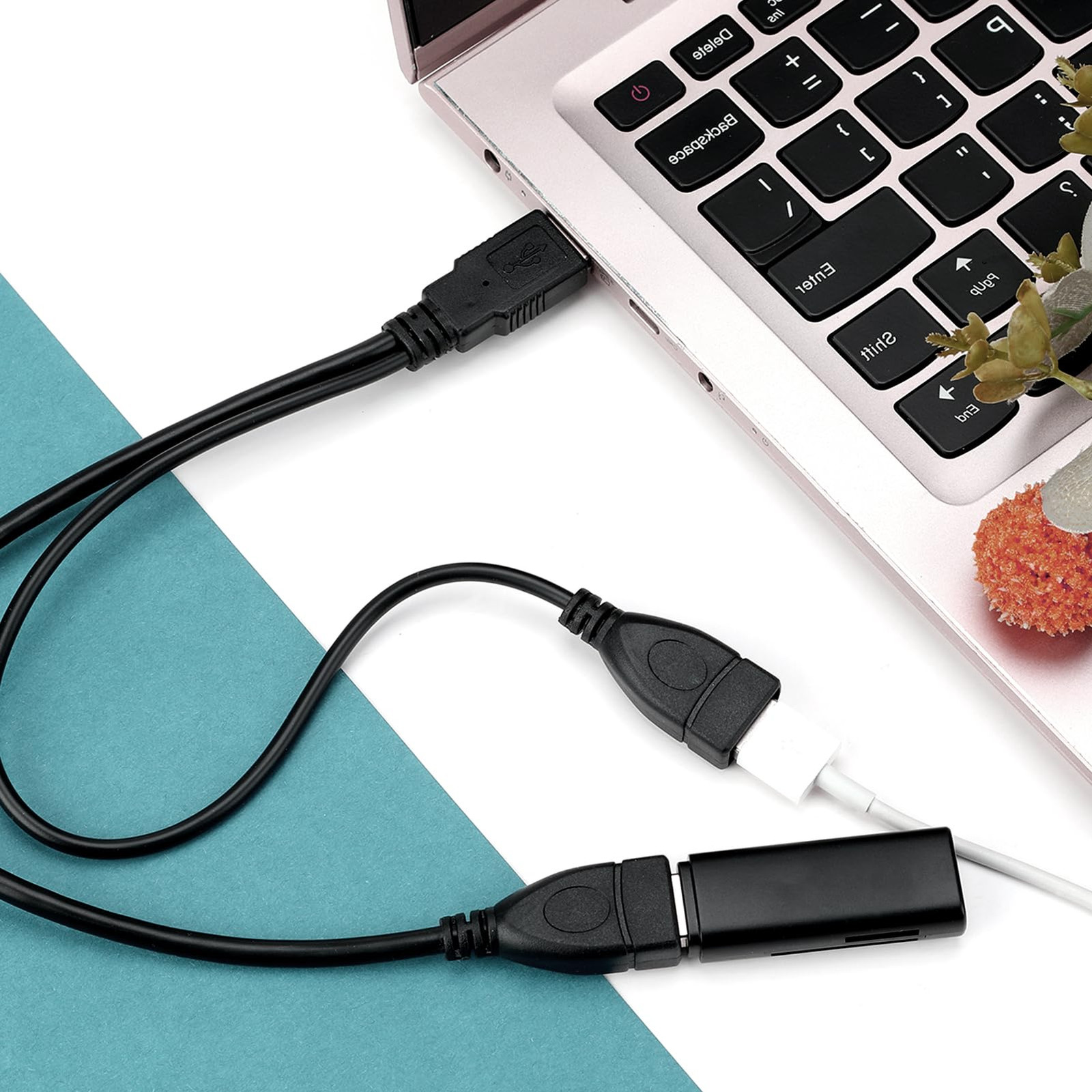 USB 2.0 A Male To 2 Dual USB Female Jack Y Splitter Hub Power Adapter Cable Lot