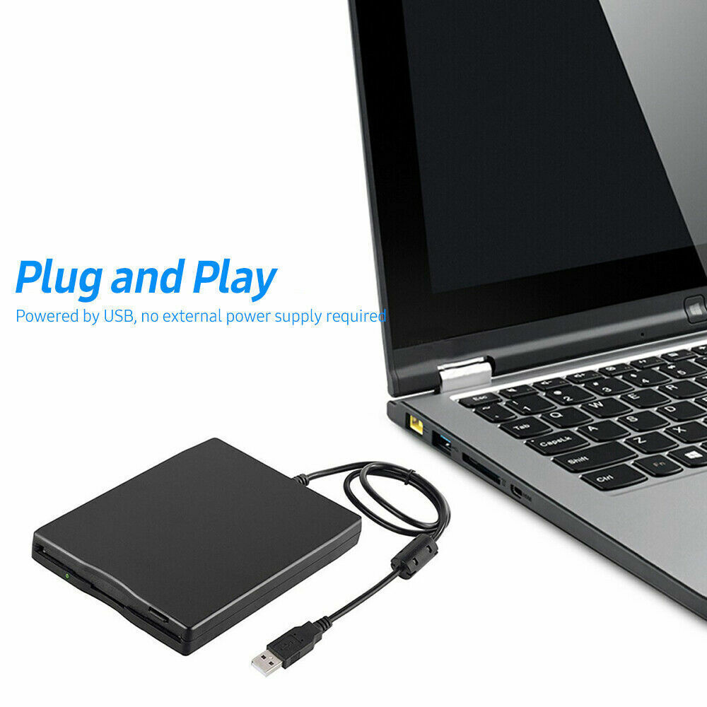 USB 2.0 3.5 inch Portable External Floppy Disk Drive 1.44Mb Reader FDD PC Laptop