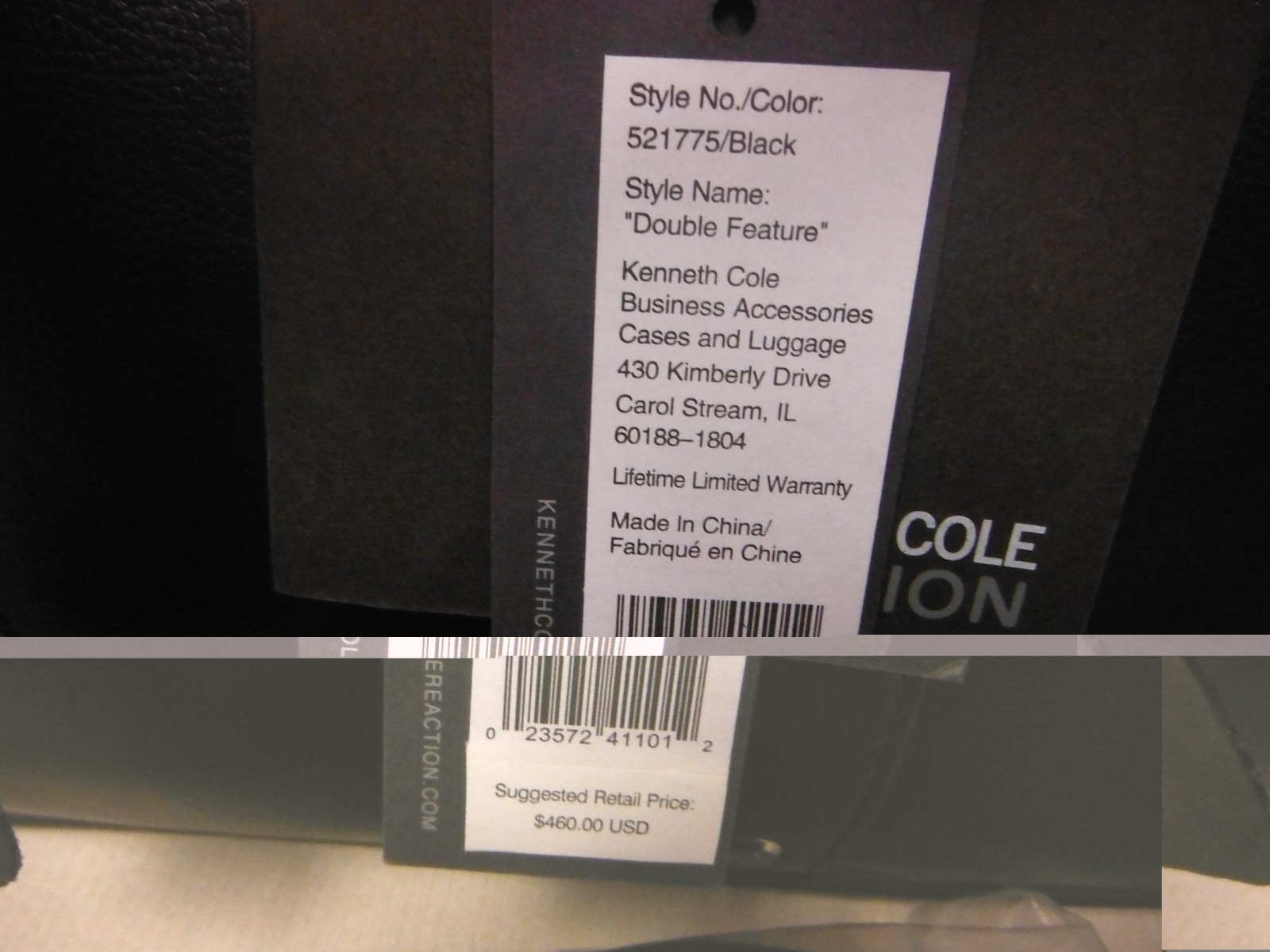 Kenneth Cole Reaction Computer Business Case -Style Up To 15.6″ *New Retail $49