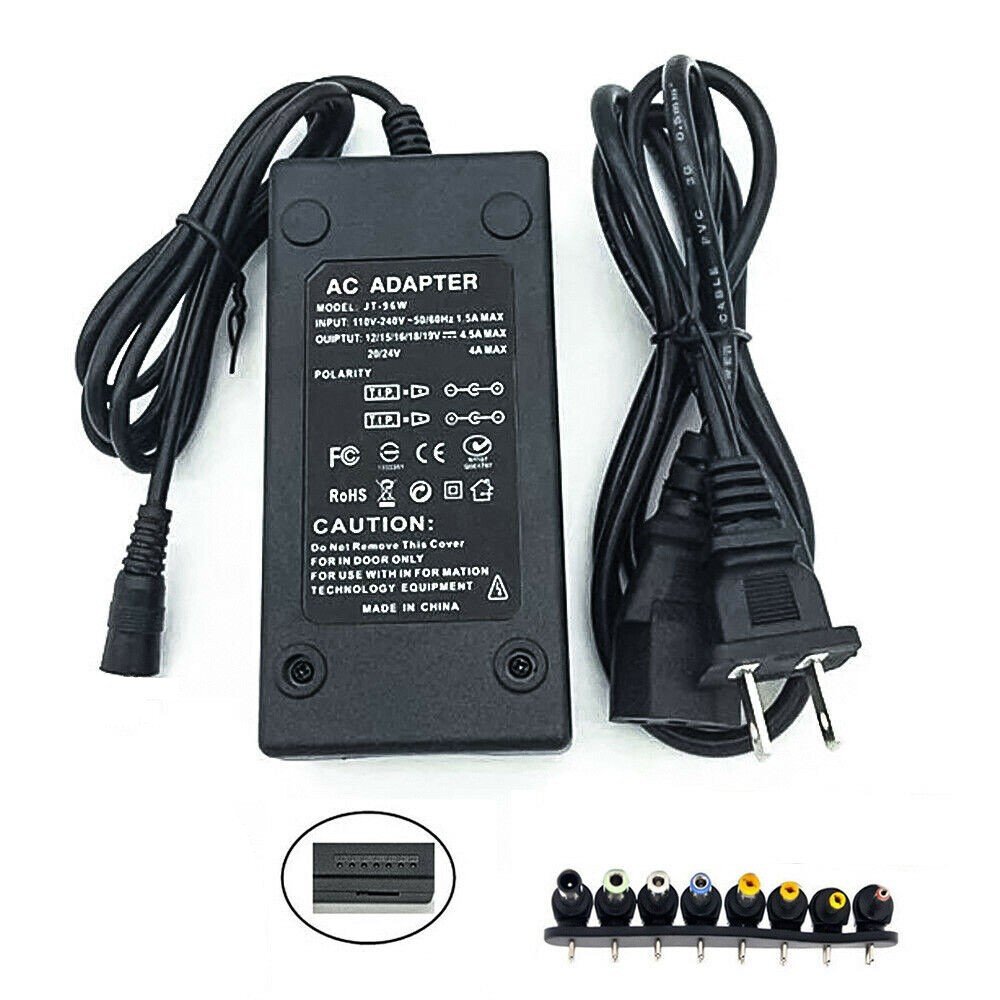 96W Universal Laptop Power Supply Charger Adapter w/ 42 Tips Notebook Charger