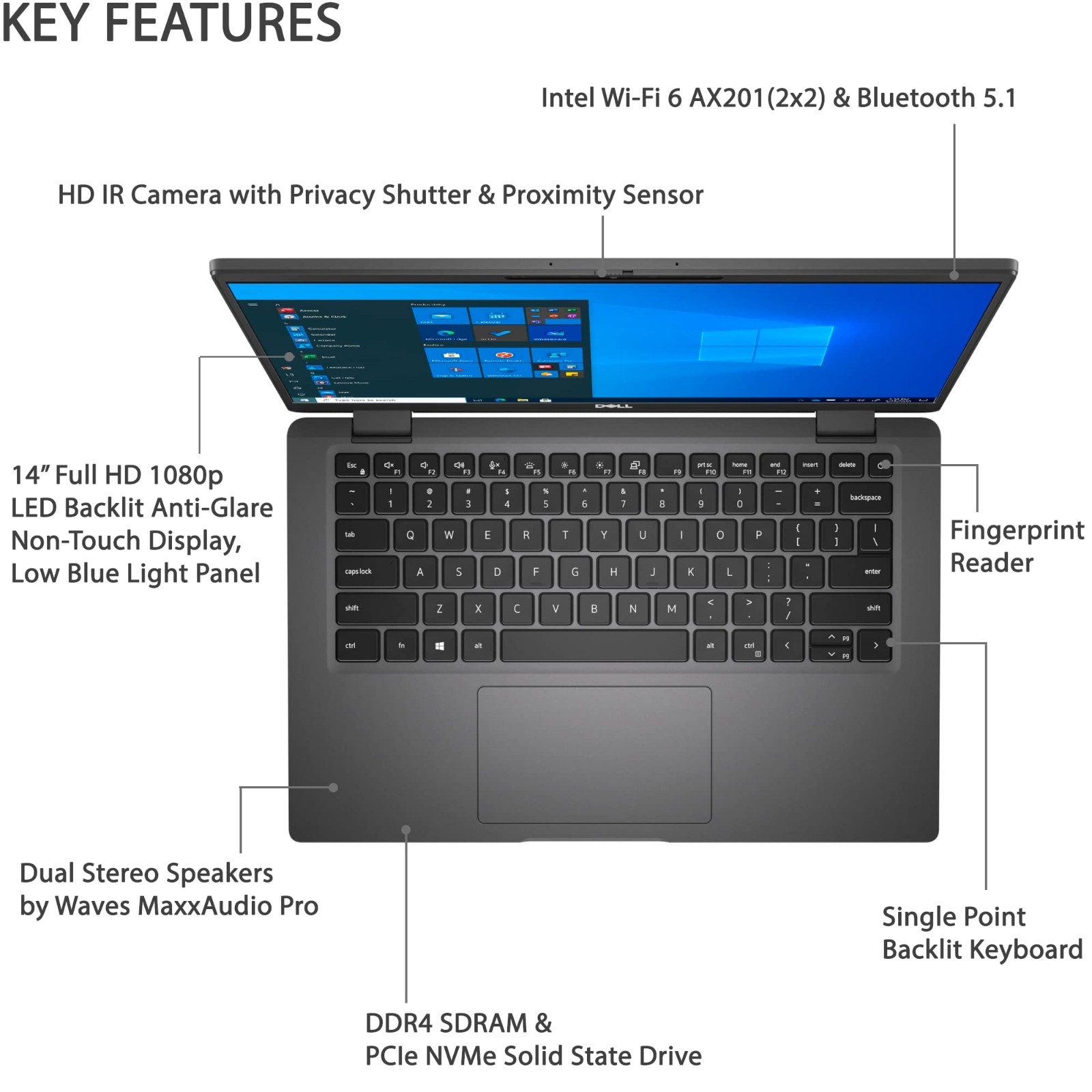 Dell Latitude 3540 Laptop 15.6” 10-Core i5 13th Gen 4.6GHz 16GB 256GB SSD Win 11