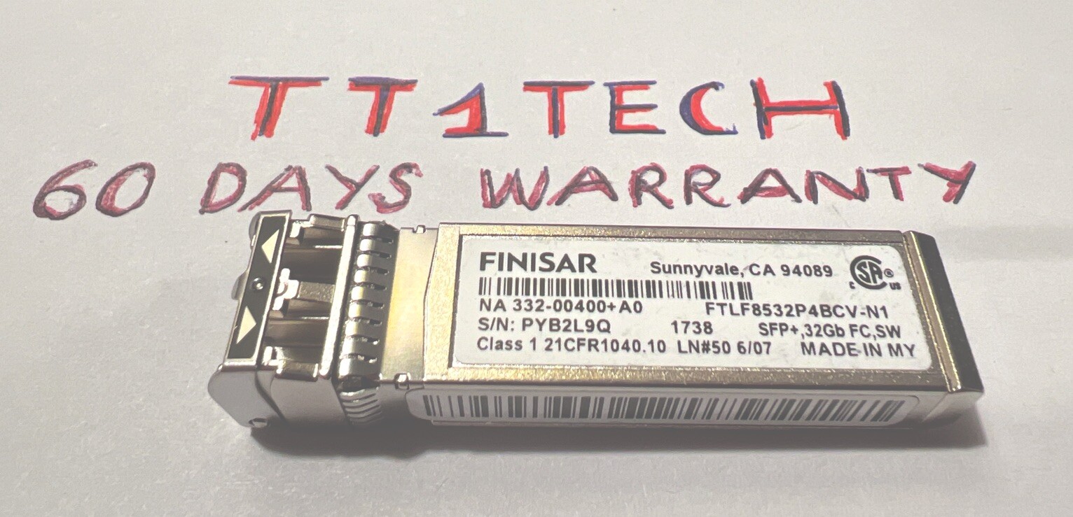 Finisar FTLF8532P4BCV-N1 32GB SFP+ 850nm SW FC 332-00400+A0 Transceivers