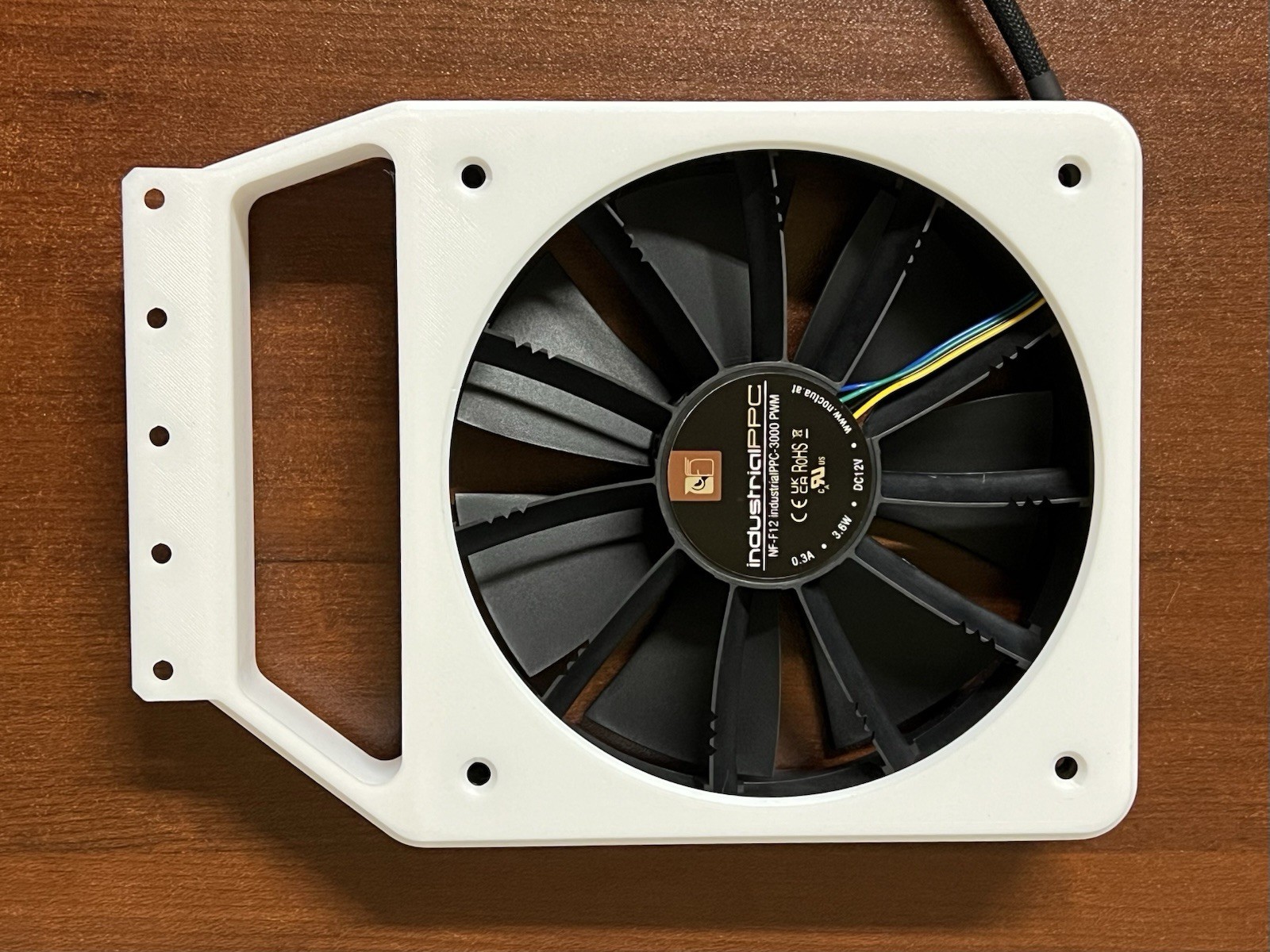 120mm Fan to PCI GPU Fan Bracket Mount Adapter Black or White