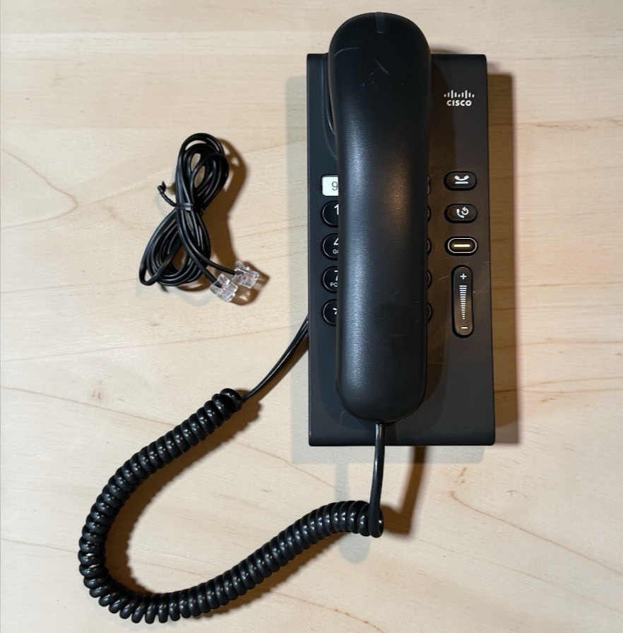 Cisco CP-6901-C-K9V01 Unified IP Black Business Desk Phone 6901-C