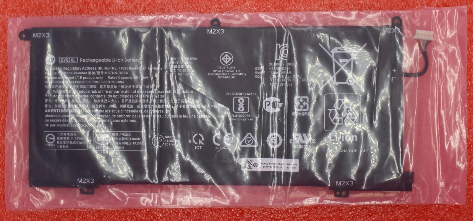 L29959-005 – Genuine HP Chromebook15-DE Series 11.55V Battery SY03XL