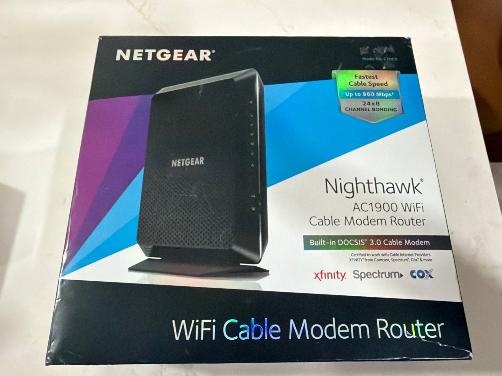 NETGEAR Nighthawk AC1900 4 Wireless-Wi-Fi 802.11ac Router C7000 New Open