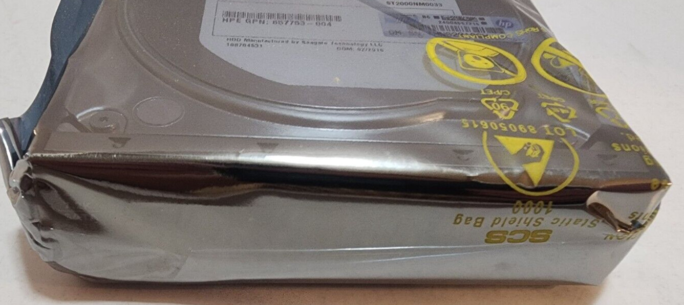 HP 2TB 7.2K SATA 3.5 LP 797273-B21 #STD Hard Drive HDD 695503-002 MB2000GCWDA