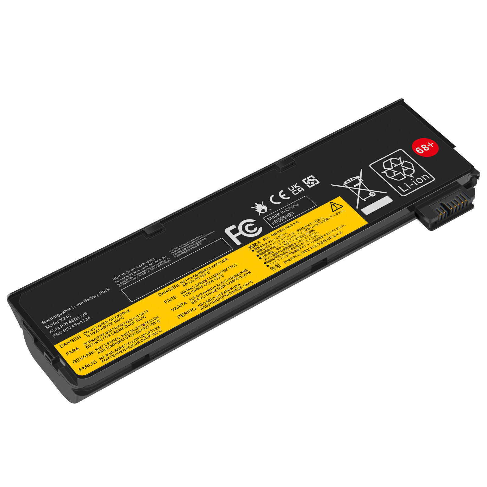 Battery for Lenovo ThinkPad X240 X250 X260 T440 T440S T450 45N1134 45N1776 68+