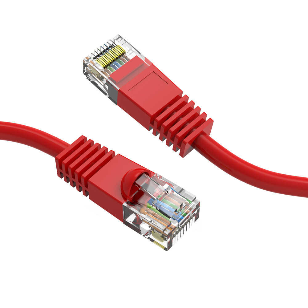 Lot of 10 – 6 INCH Cat5E Ethernet Patch Cord 9 Colors 24AWG Copper Cable
