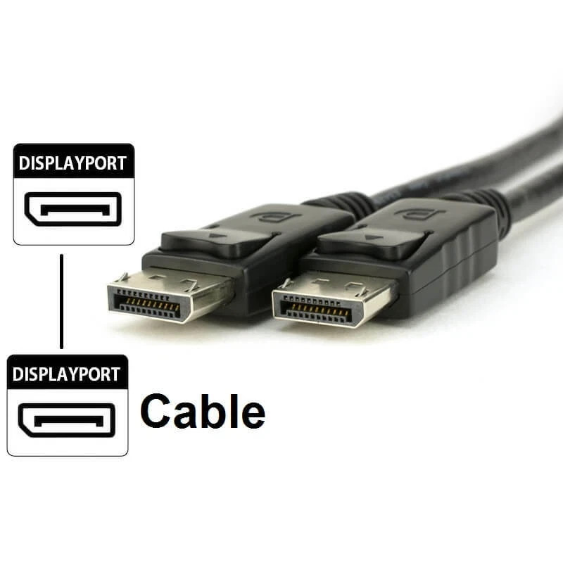 LOT Display port to Display Port DP Male to Male Cord 4K HD w Latches 6/10/15FT