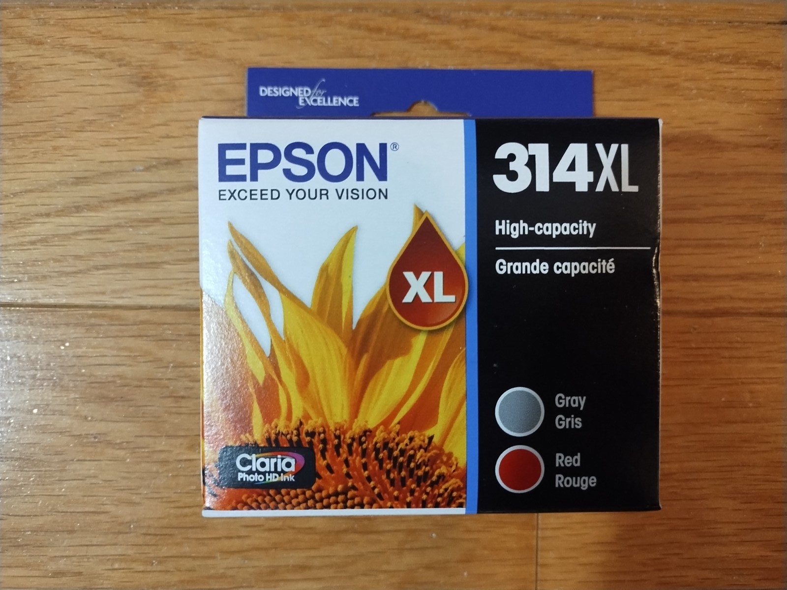 2028 GENUINE EPSON #314XL INK 314 XL GRAY RED EXPRESSION PHOTO HD XP-15000 GREY