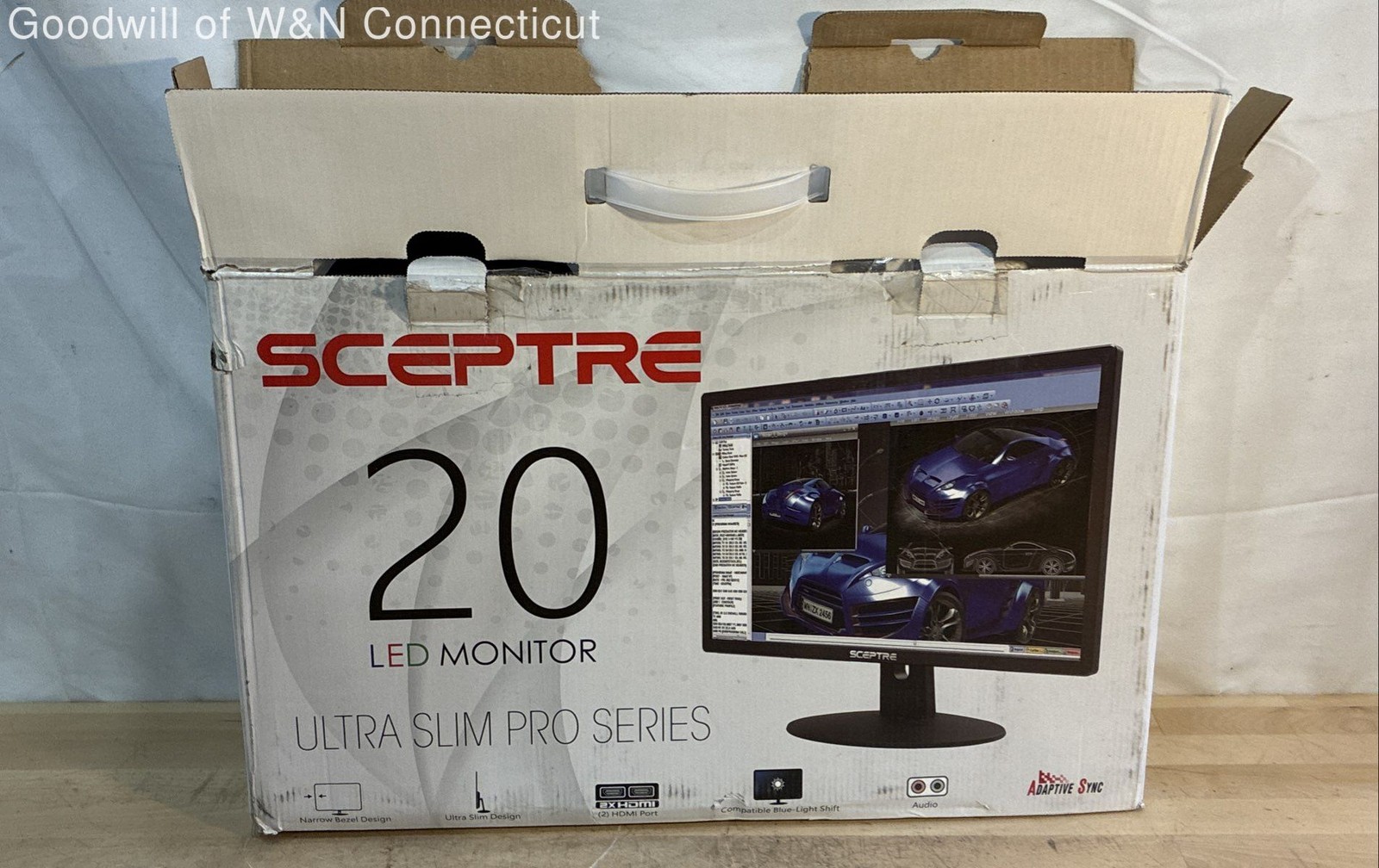 Sceptre E205W 20″ LED Monitor Ultra Slim 75Hz HDMI Built-in Speakers