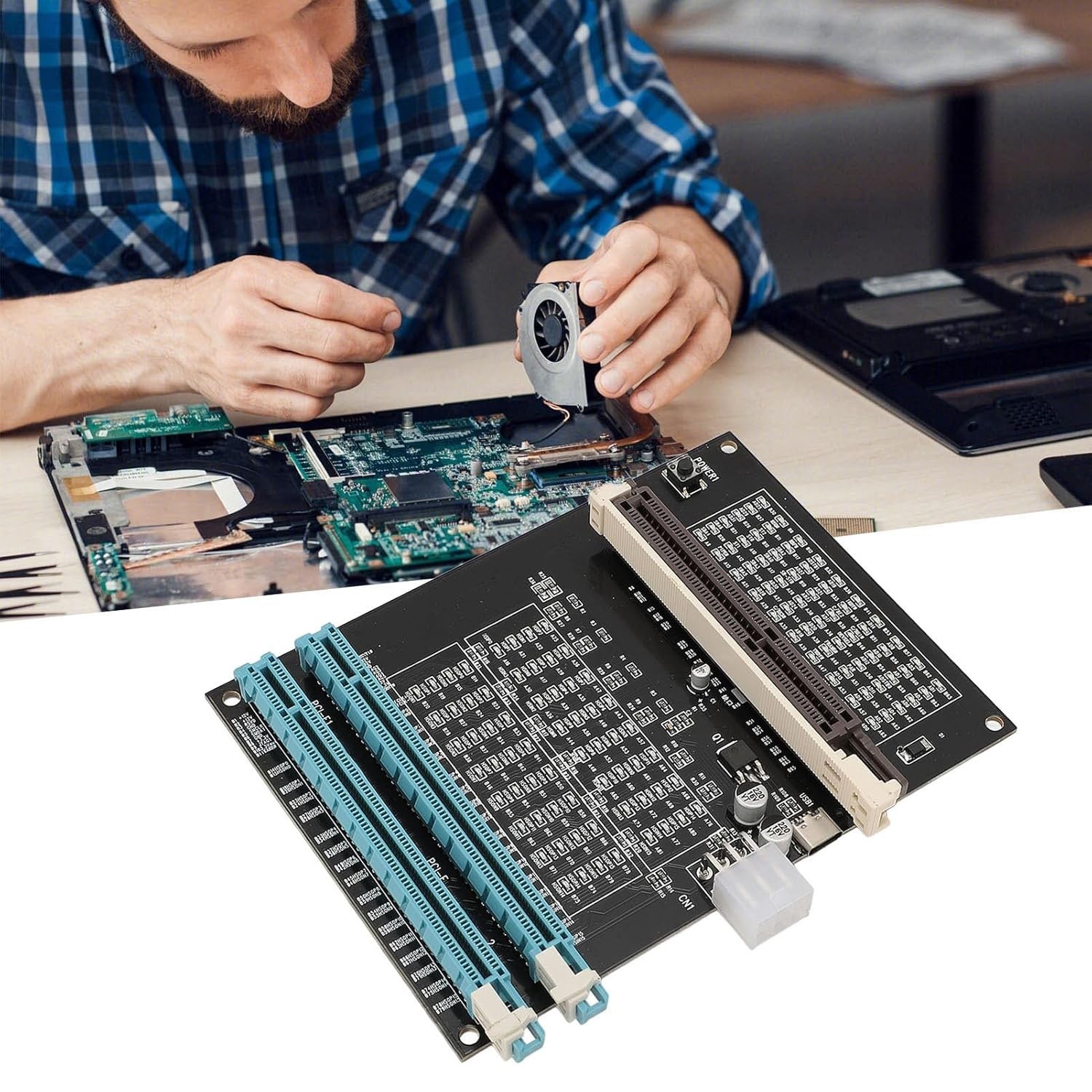 Computer Graphics Card Tester Light Diagnostic Tool AGP PCI E Dual Purpose Displ