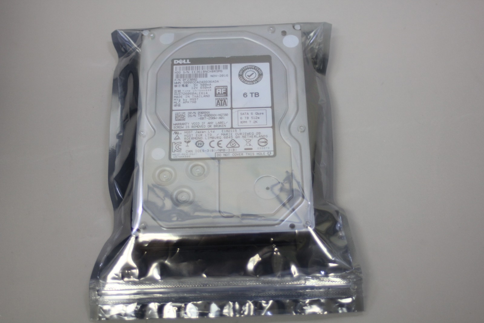 Dell Enterprise Class 6TB 3.5″ SATA HDD Internal Hard Drive HUS726060ALE614