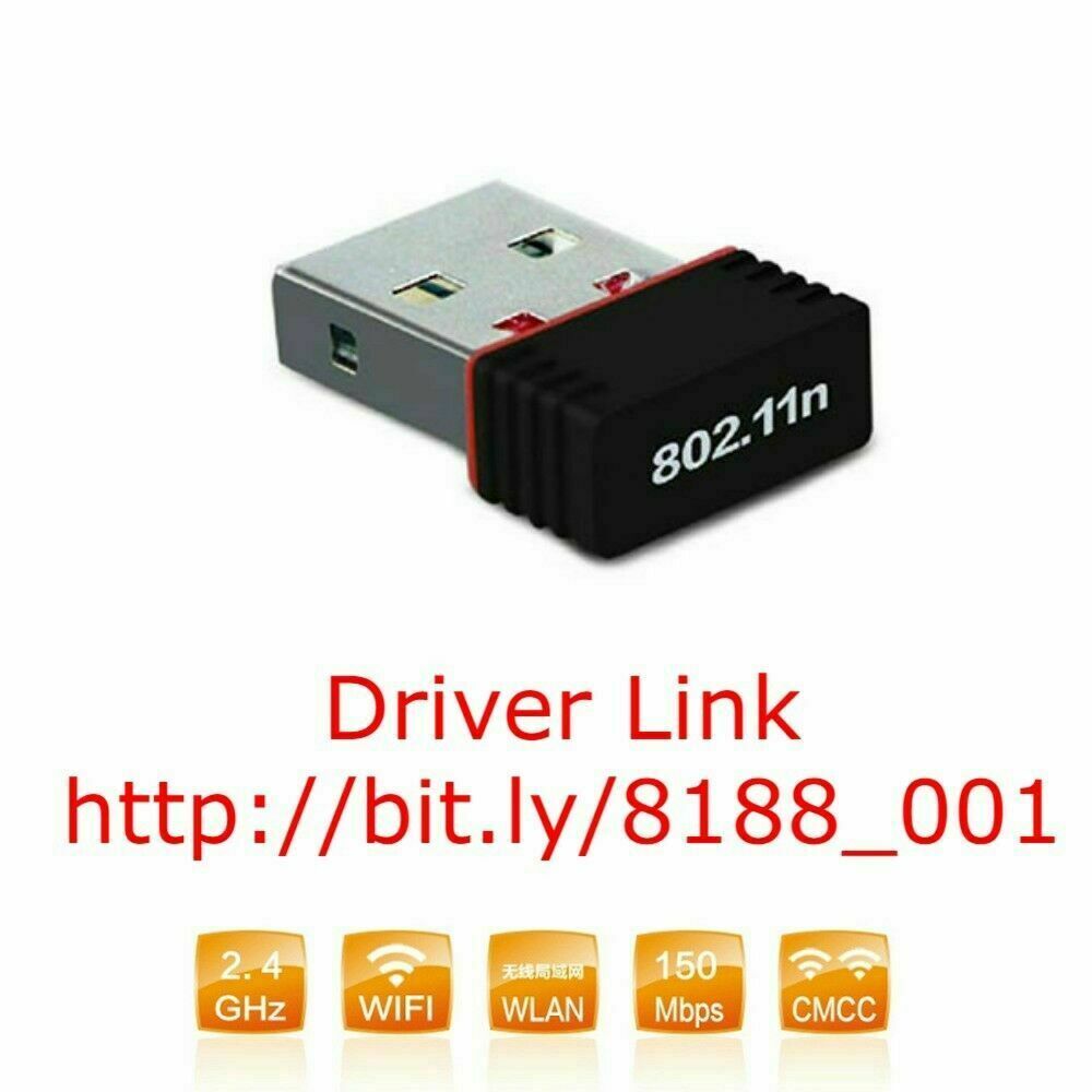 10 Mini USB WiFi WLAN Wireless Network Adapter 802.11 Dongle RTL8188 WIN