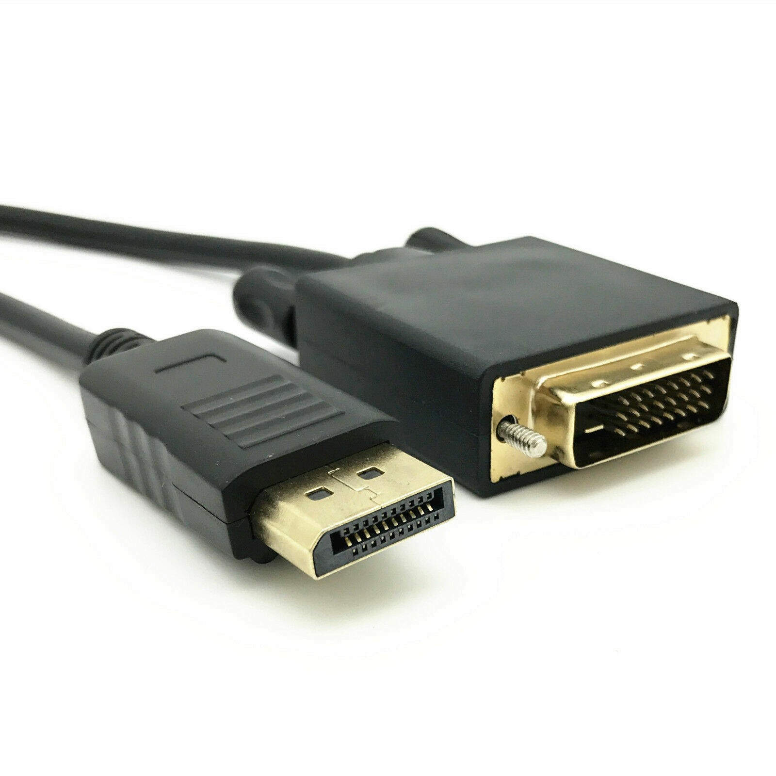 6/10/15 Ft Gold Plated DP DisplayPort to DVI-D Male Dual Link Cable 2k 4k 1080P