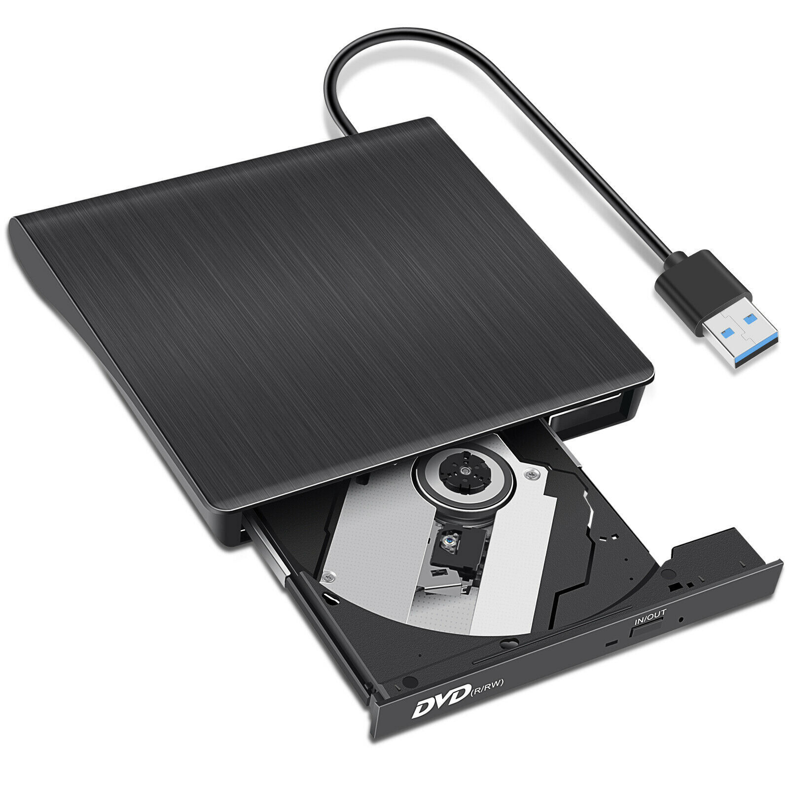 NEW External DVD Optical Drive Type-C USB 3.0 CD Writer USB C DVD +/-RW Reader