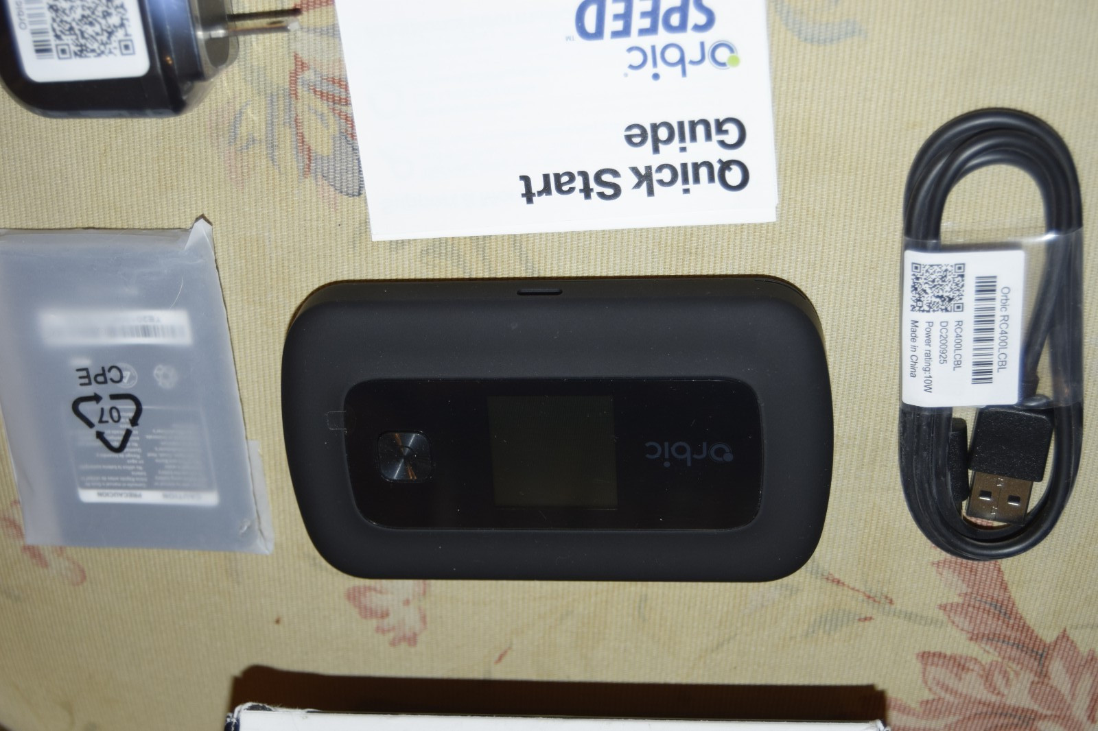 New Verizon Orbic Speed Mobile 4G LTE Mobile Broadband WiFi Hotspot ORB400LBVZRT