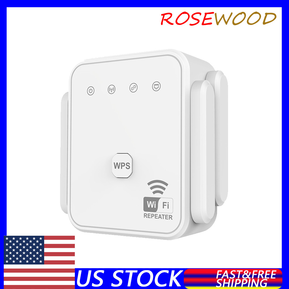 2.4GHz Enhancer Booster 4-Antennas 300M WiFi Extender Repeater Amplifier