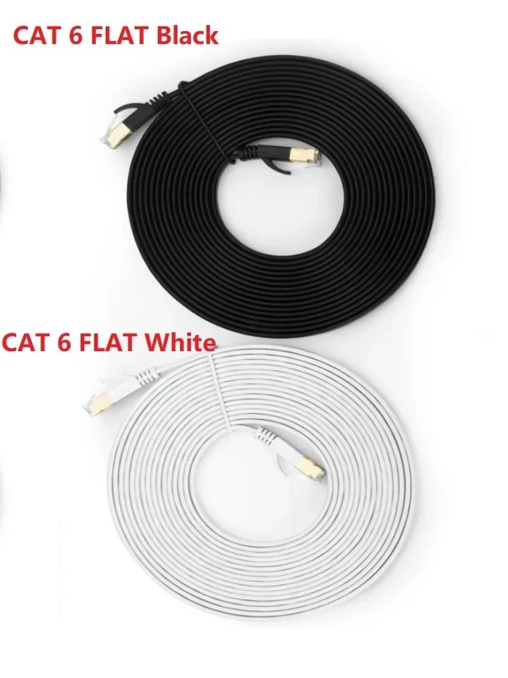 Cat6 Ethernet Cable RJ45 LAN Network Patch Lead for Router Modem PC PS4 PS5