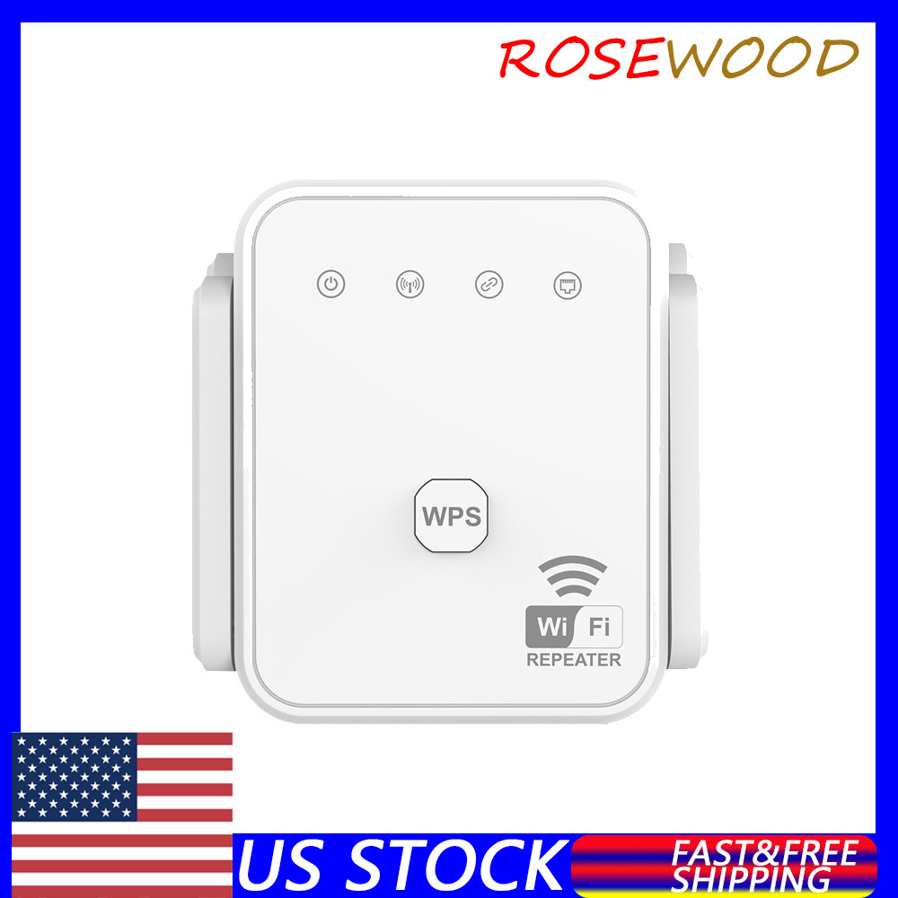 2.4GHz Enhancer Booster 4-Antennas 300M WiFi Extender Repeater Amplifier
