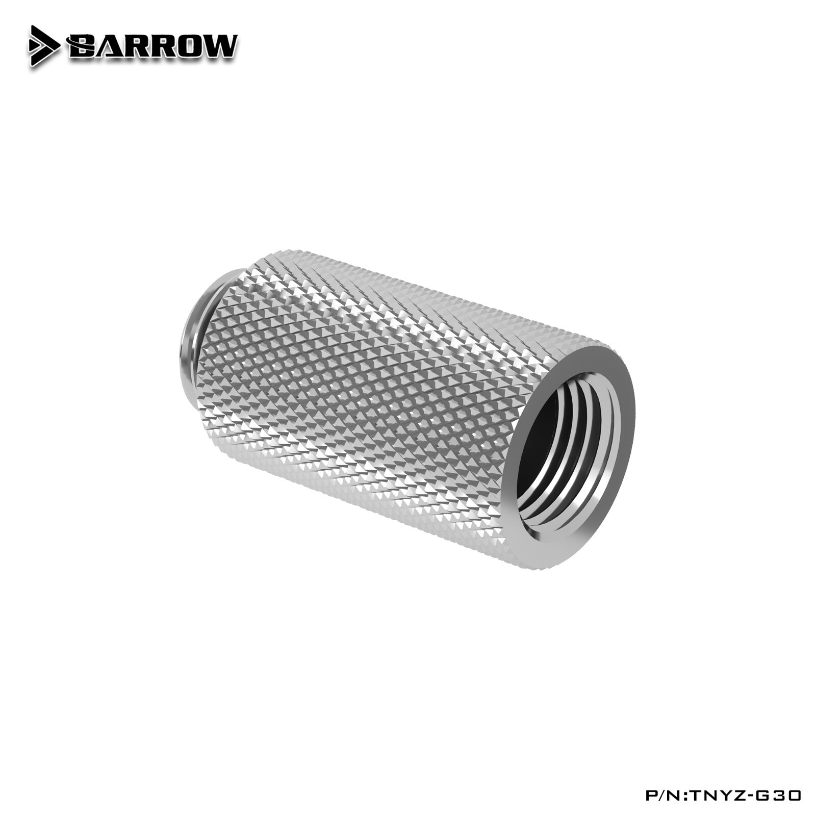 Barrow 30 mm G1/4″ Male to Female 30mm Extend Extender Fitting TNYZ-G30 Silver
