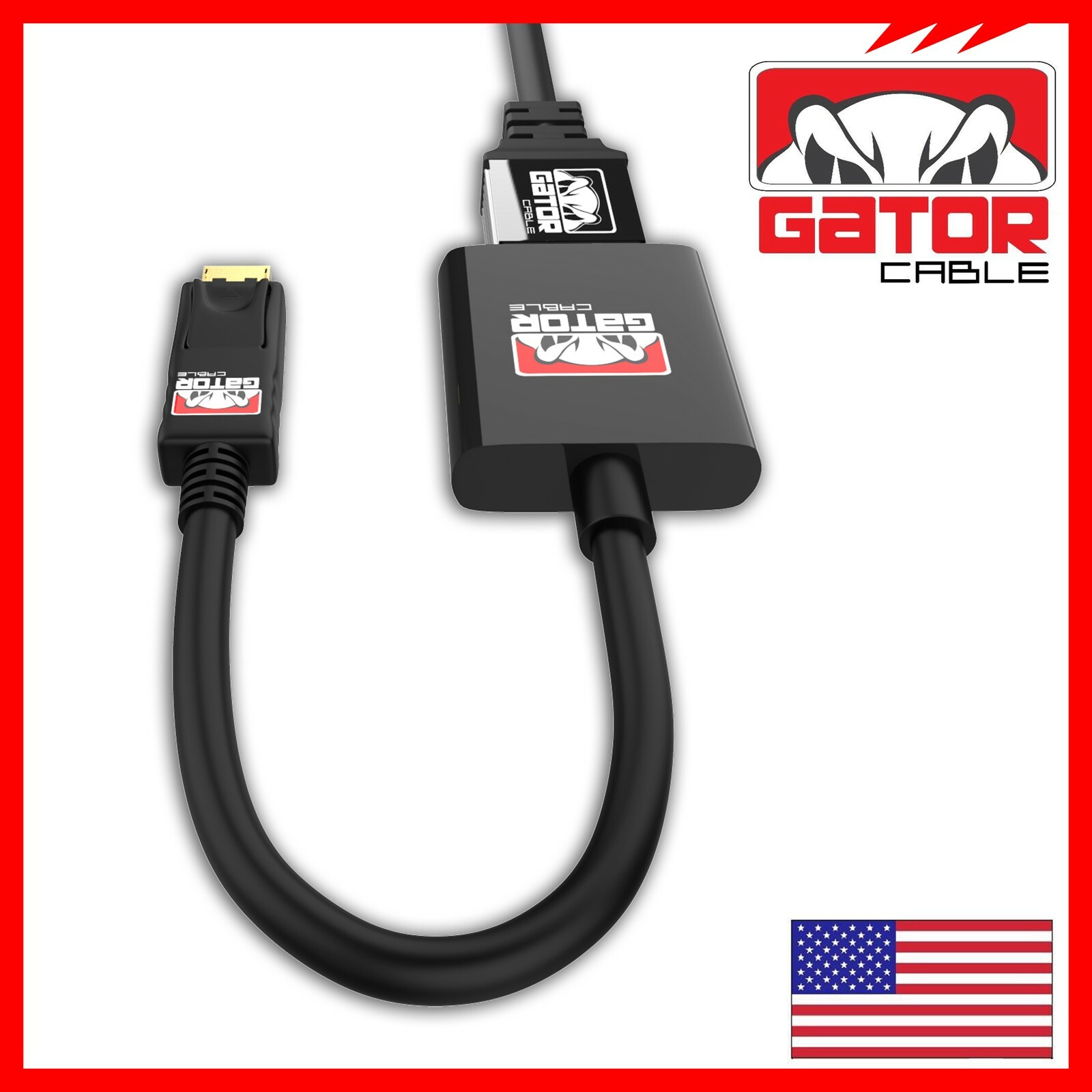 Display Port to HDMI Adapter Cable Audio Video PC Monitor 4K 1080P 60Hz 18Gbps