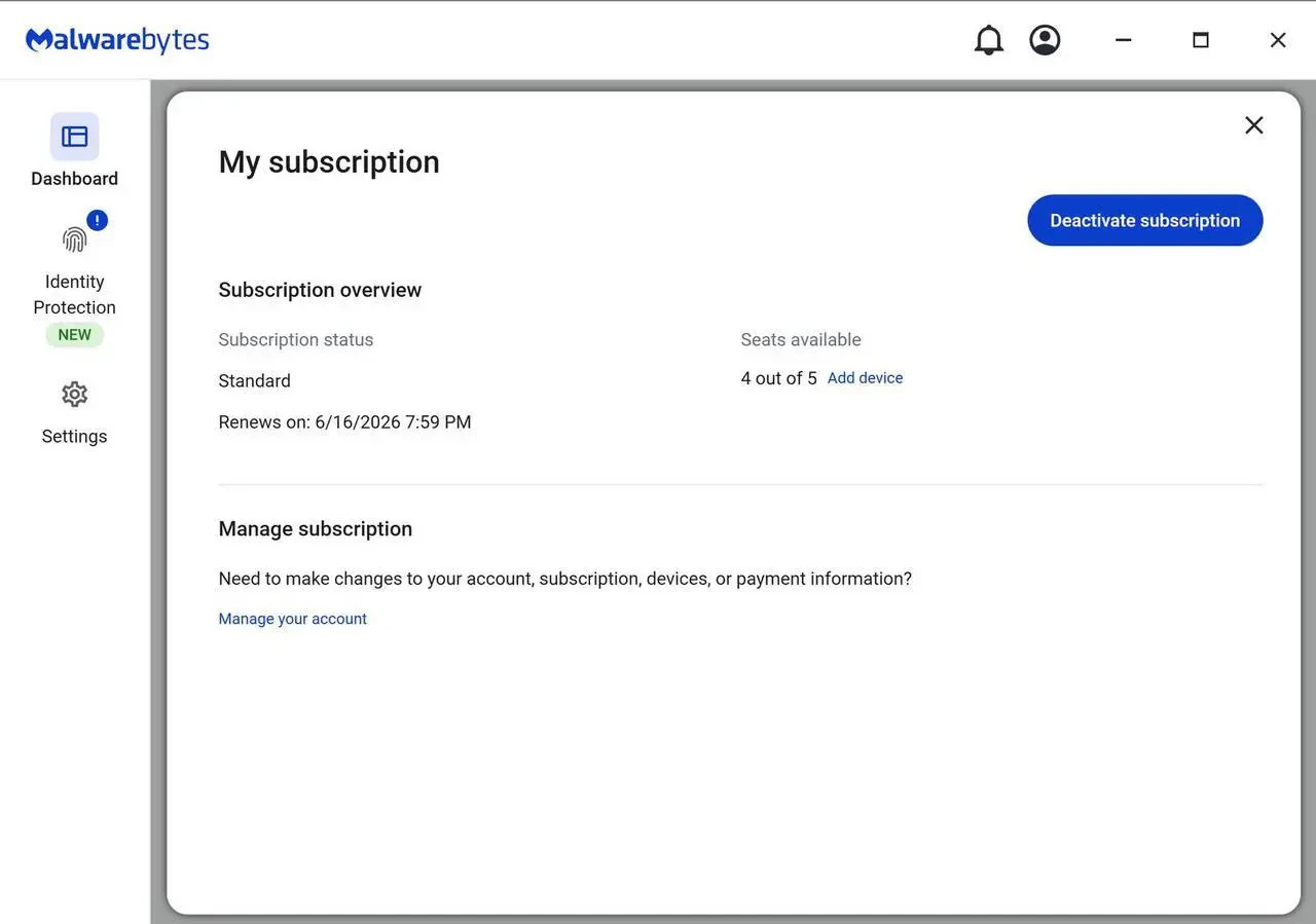 NEW 2026 Malwarebytes Anti-Malware Premium 5 PCs / 1 Year Cybersecurity Emailed