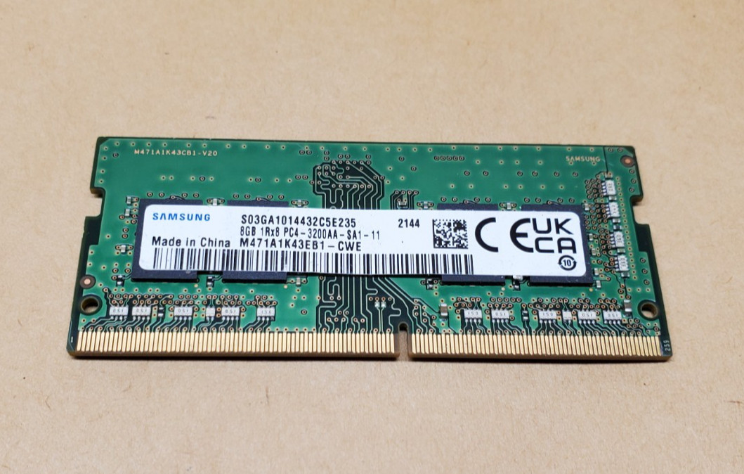 8GB Samsung M471A1K43EB1-CWE 1Rx8 PC4-3200AA-SA1-11 RAM | Tested