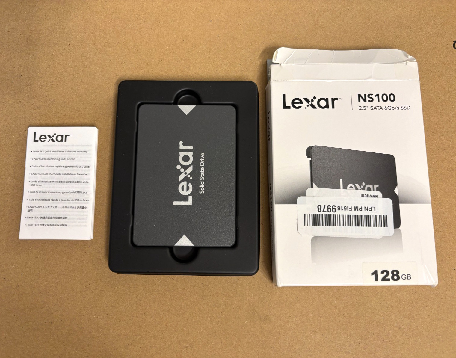 Lexar NS100 128GB 2.5″ SATA 6Gb/s SSD, up to 550MB/s read